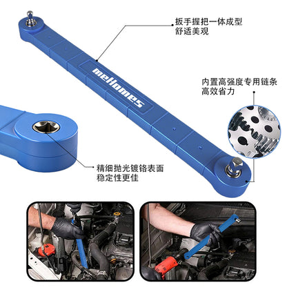 Offset Extension Wrench, Impact Grade Square Drive Adapters For Hard To Reach Fasteners In Tight Spaces 3 Piece Set